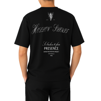 CAMISETA PESADA NEGRO "HOLLOW SPIRIT"