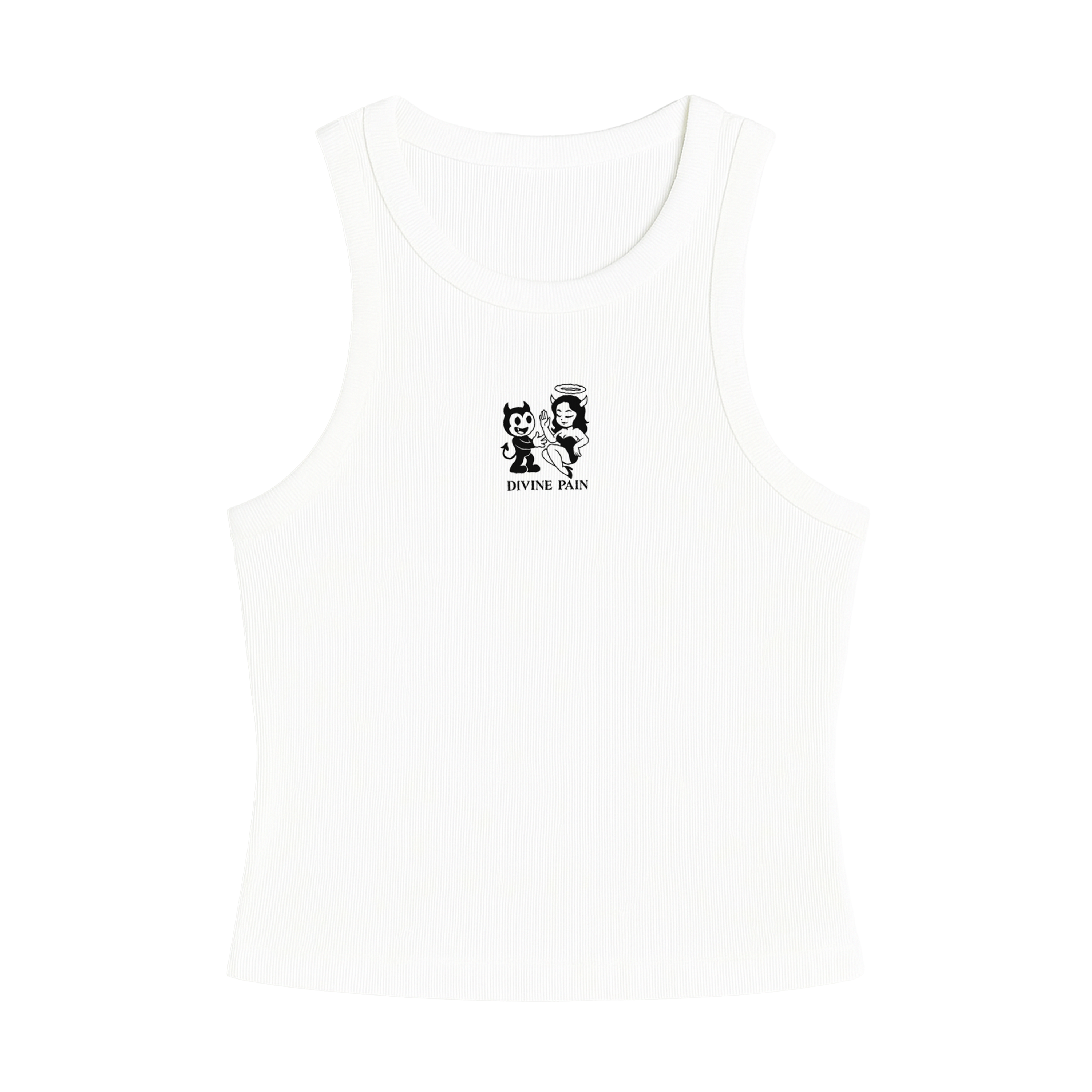 BLUSA RIB BLANCO FIGURA