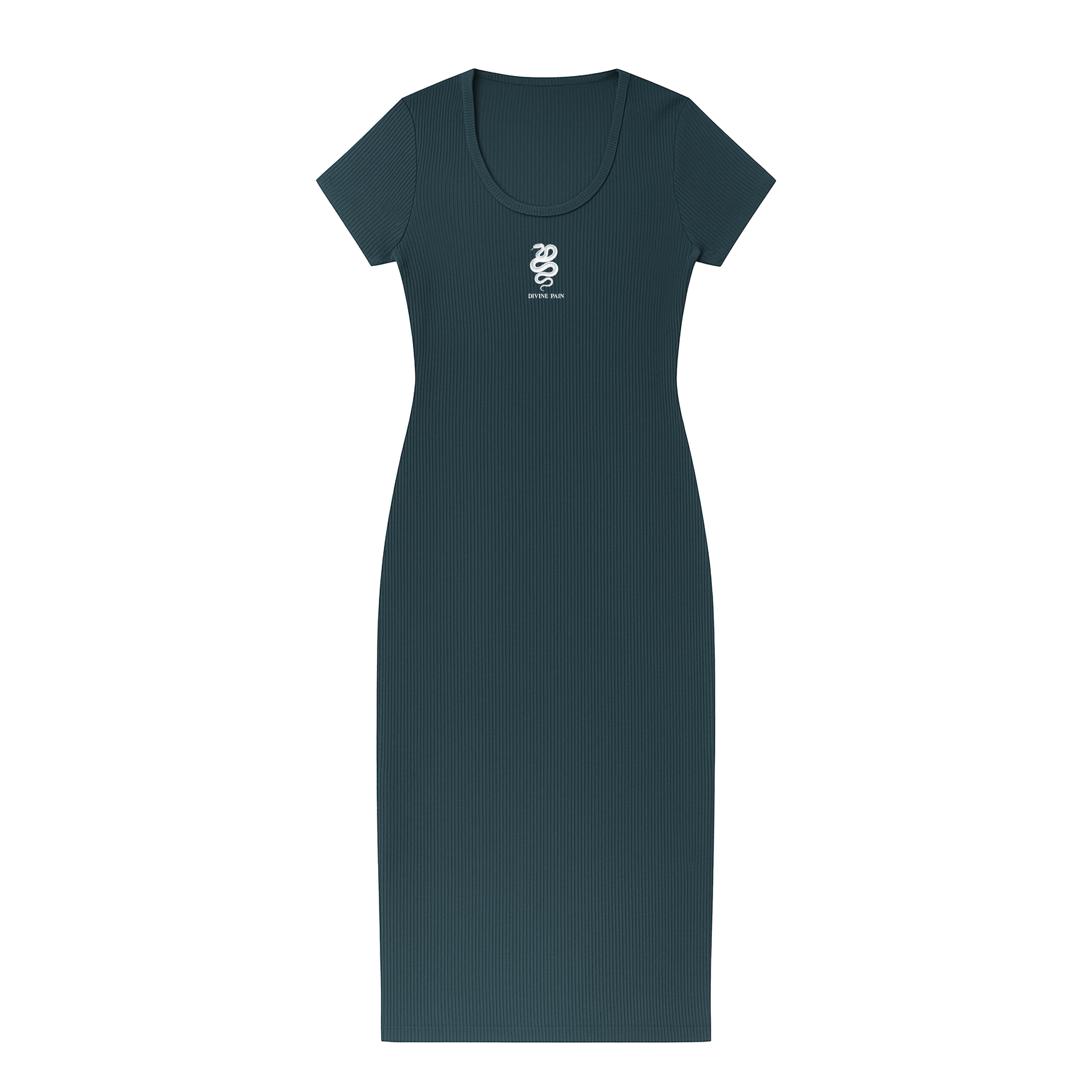 VESTIDO RIB VERDE SERPIENTE