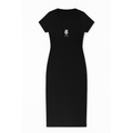 VESTIDO RIB NEGRO SERPIENTE