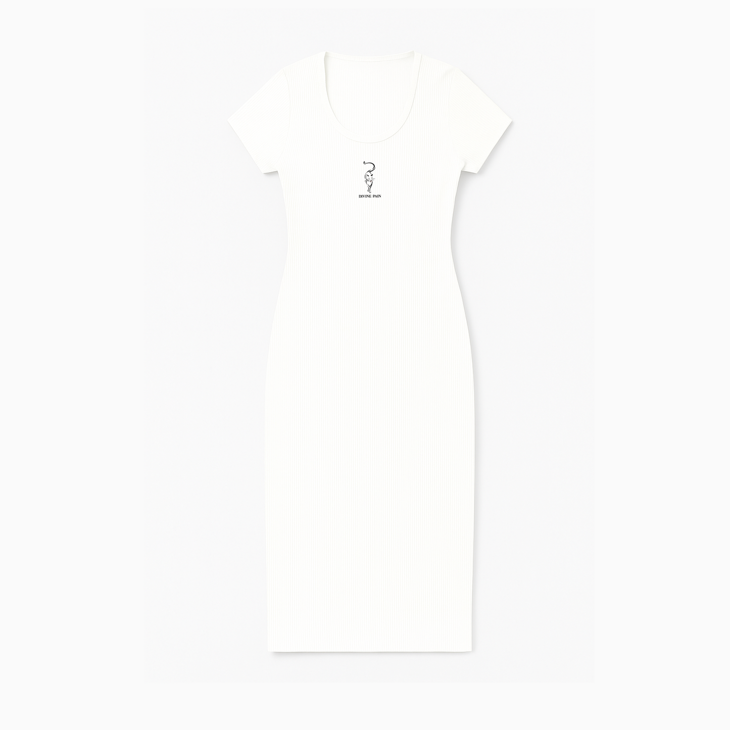 VESTIDO RIB BLANCO GATO