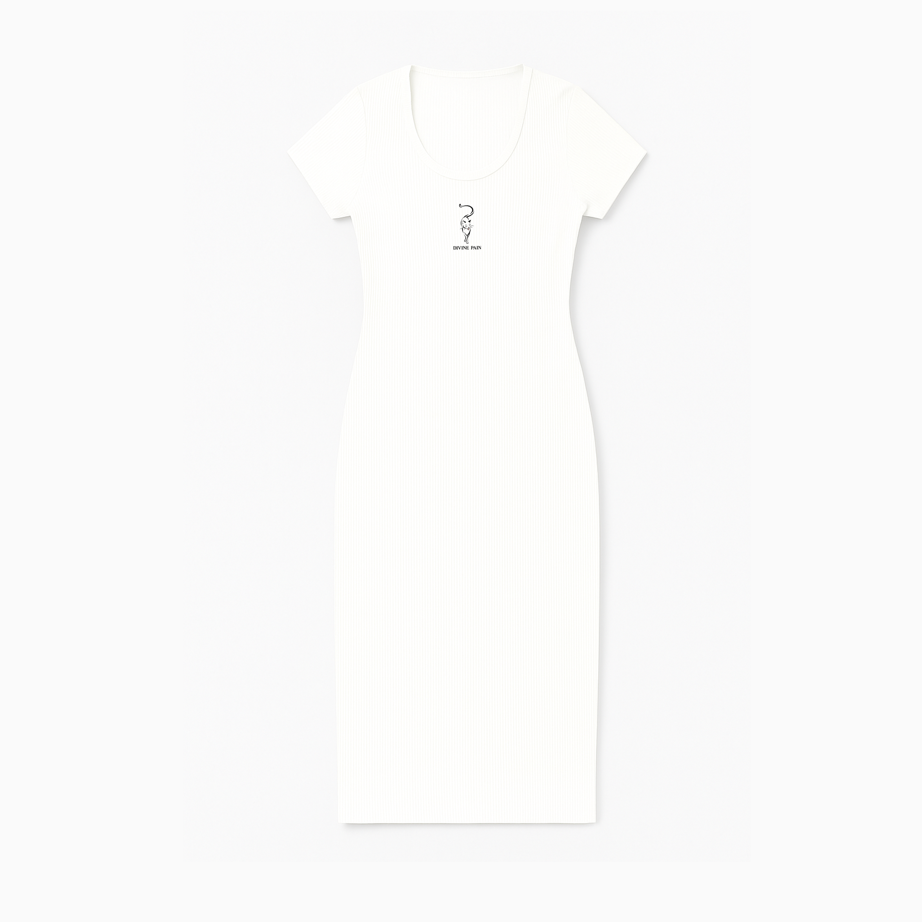 VESTIDO RIB BLANCO GATO