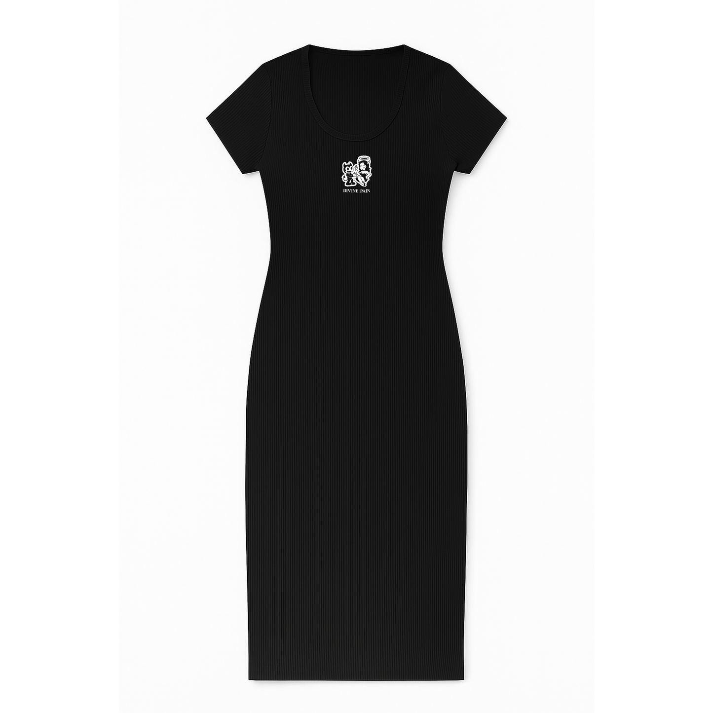 VESTIDO RIB NEGRO FIGURA