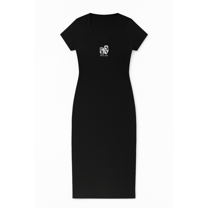 VESTIDO RIB NEGRO FIGURA