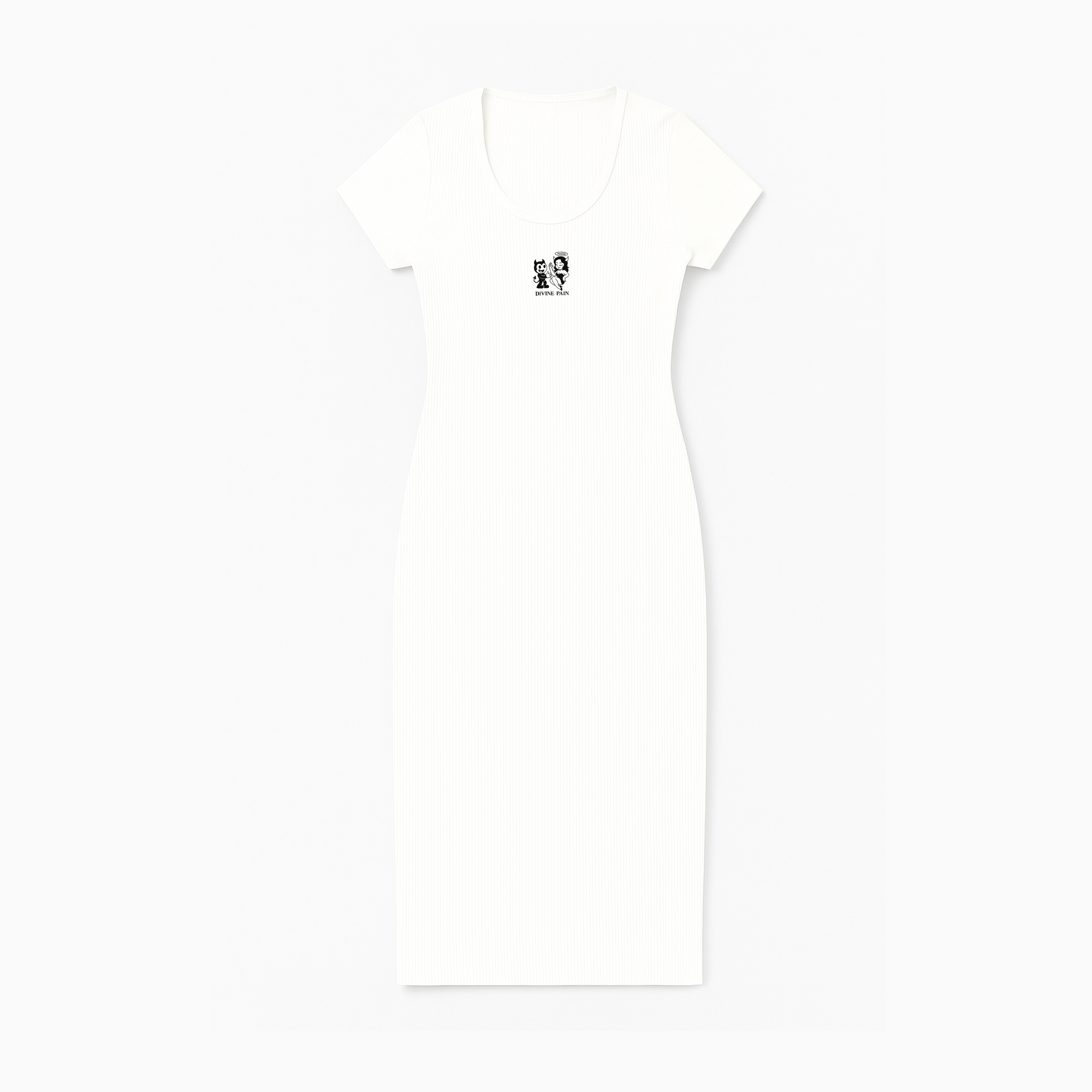VESTIDO RIB BLANCO FIGURA