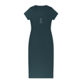 VESTIDO RIB VERDE GATO