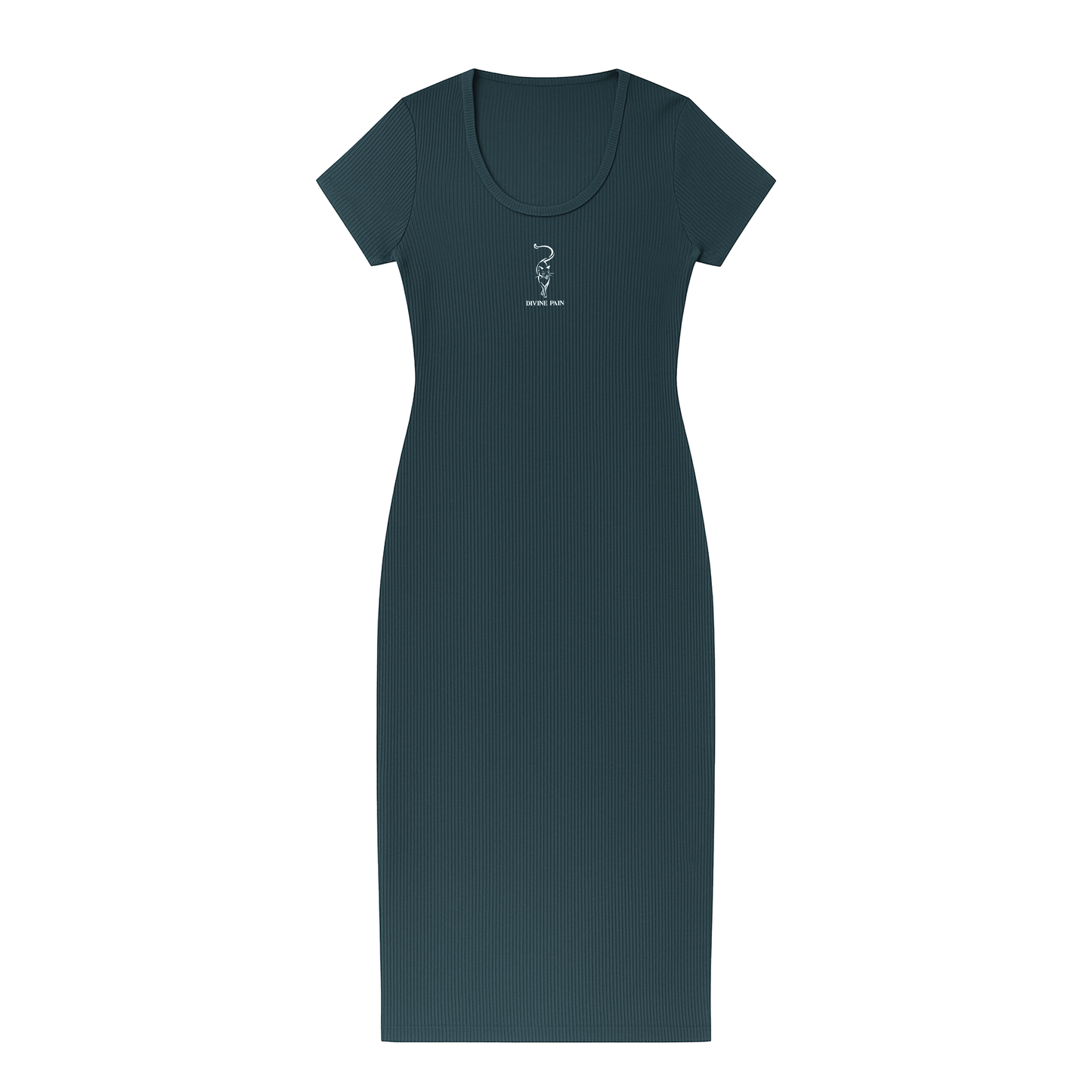 VESTIDO RIB VERDE GATO