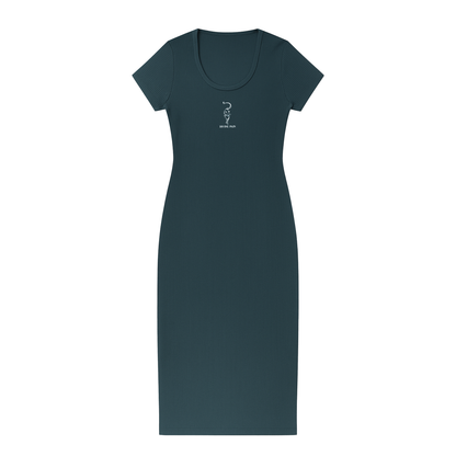 VESTIDO RIB VERDE GATO