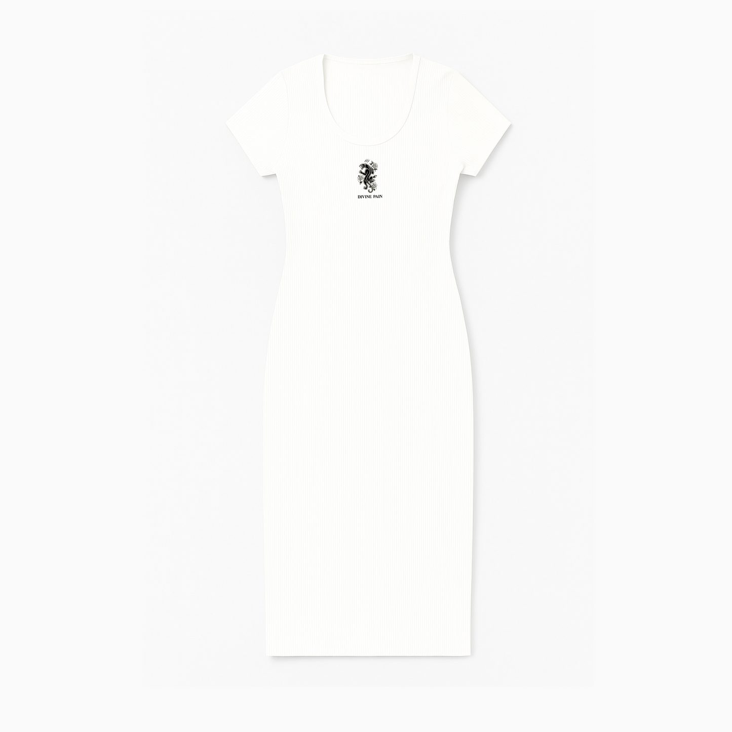 VESTIDO RIB BLANCO PANTERA