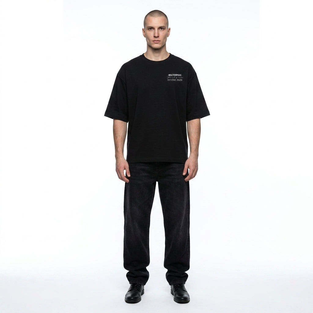 Camiseta Oversize Negro "AQUELARRE"