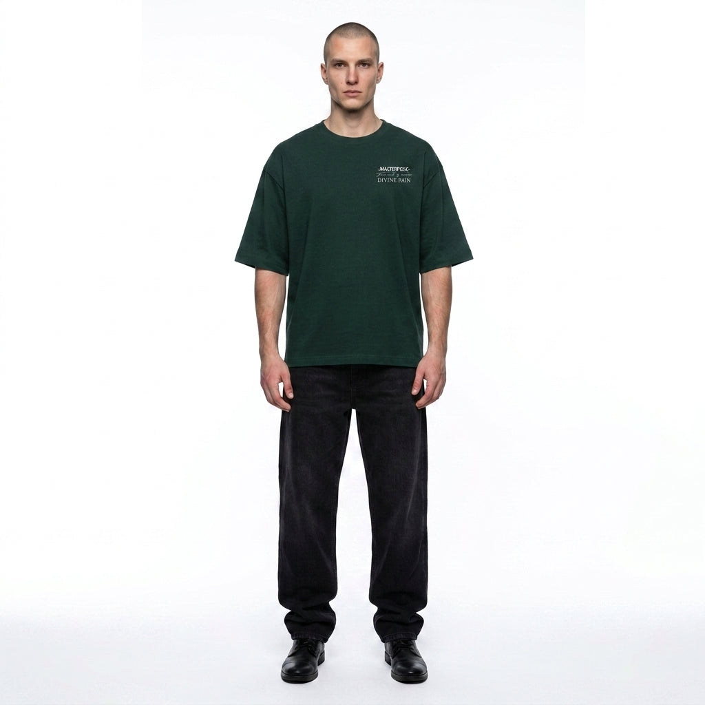 Camiseta Oversize Verde "AQUELARRE"