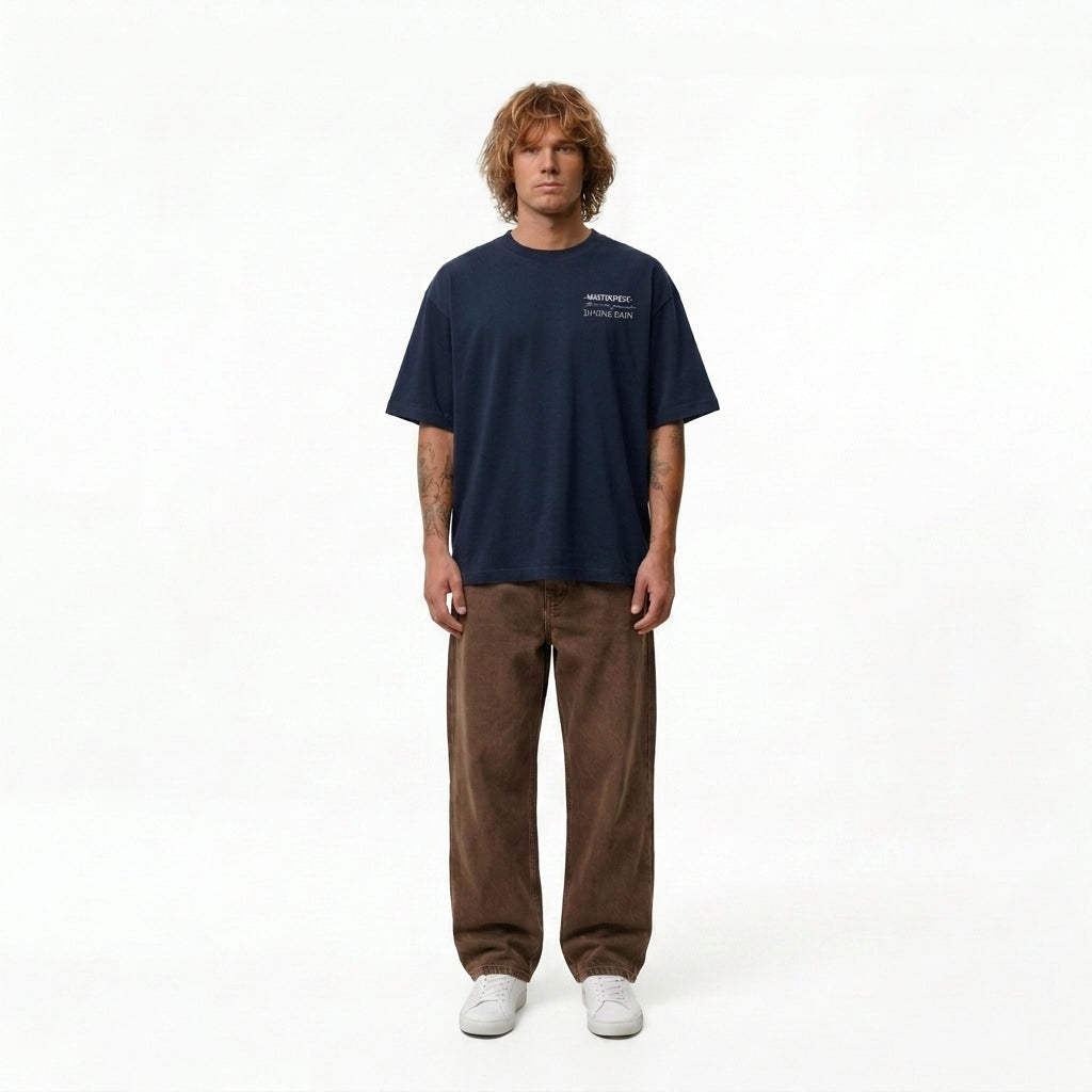 Camiseta Oversize Azul "Las Meninas