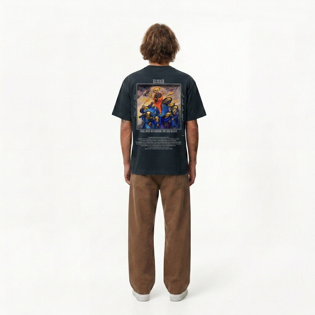 Camiseta Oversize Azul "La Danza"