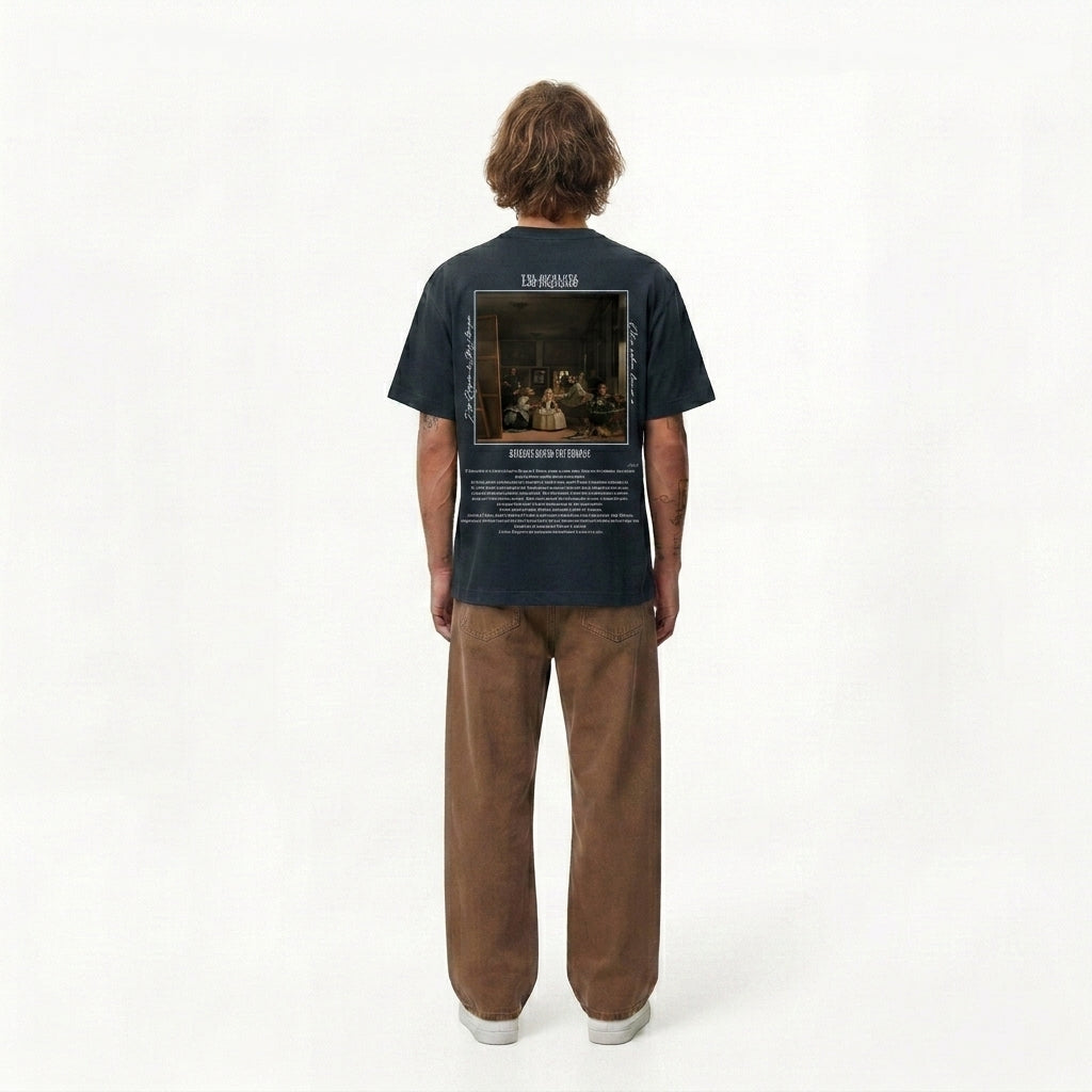 Camiseta Oversize Azul "Las Meninas
