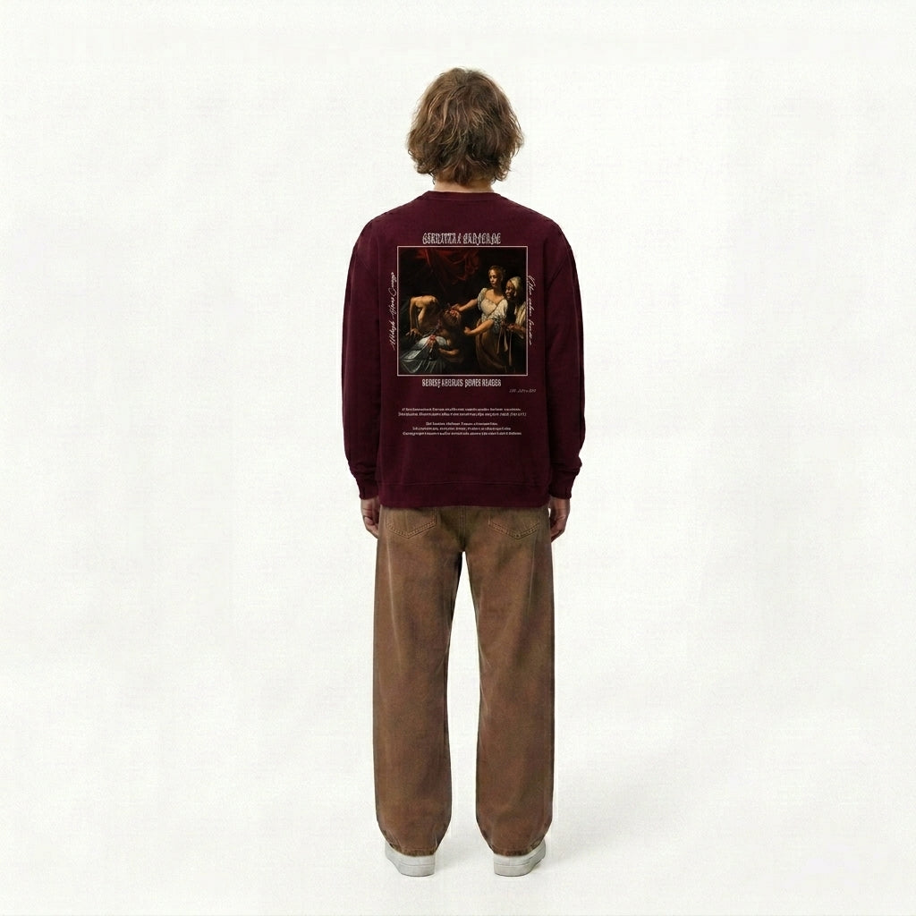 Hoodie Rojo "Giuditta e Oloferne"