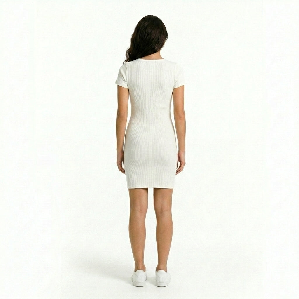 VESTIDO RIB BLANCO SERPIENTE