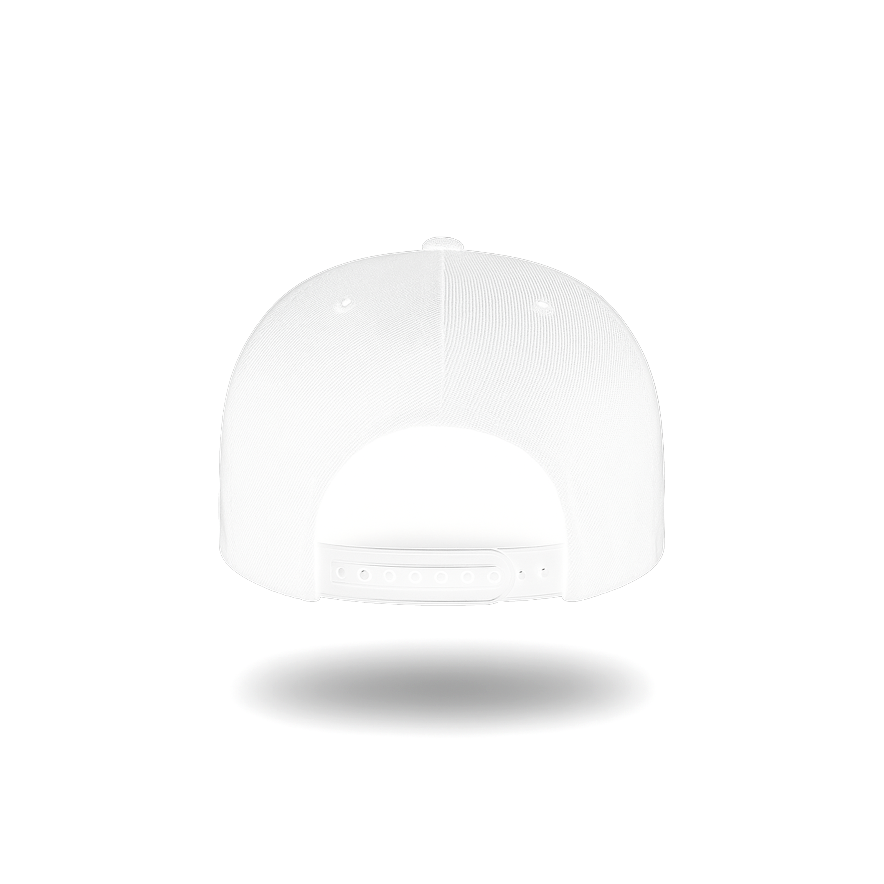 GORRA PLANA BLANCO BORDADO TIPOGRAFIA "DP"