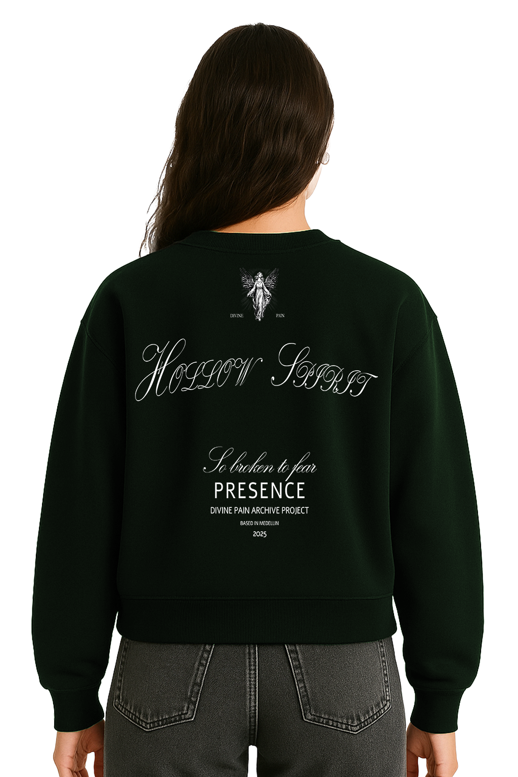 HOODIE DE LUJO VERDE "HOLLOW SPIRIT"