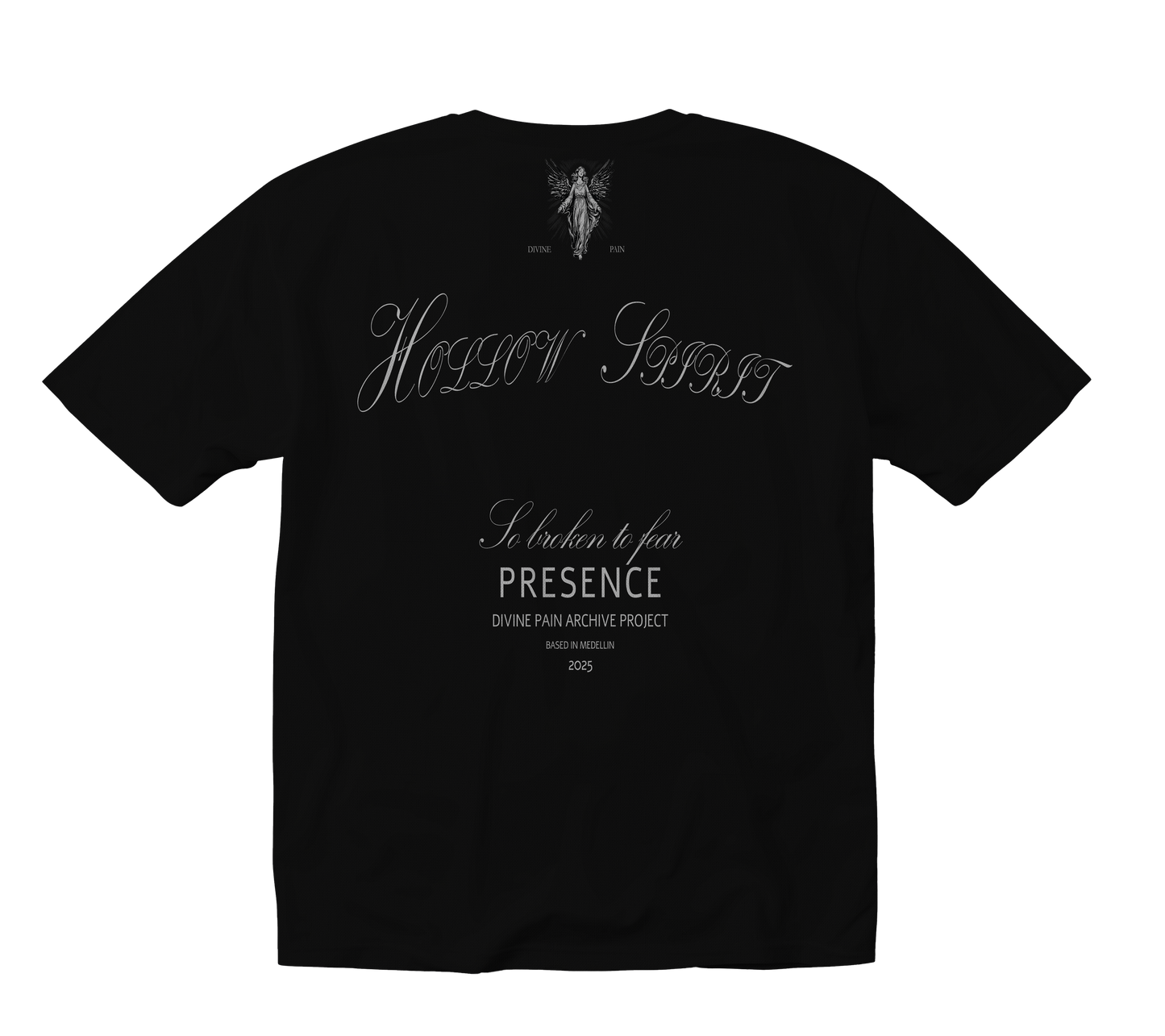 CAMISETA PESADA NEGRO "HOLLOW SPIRIT"