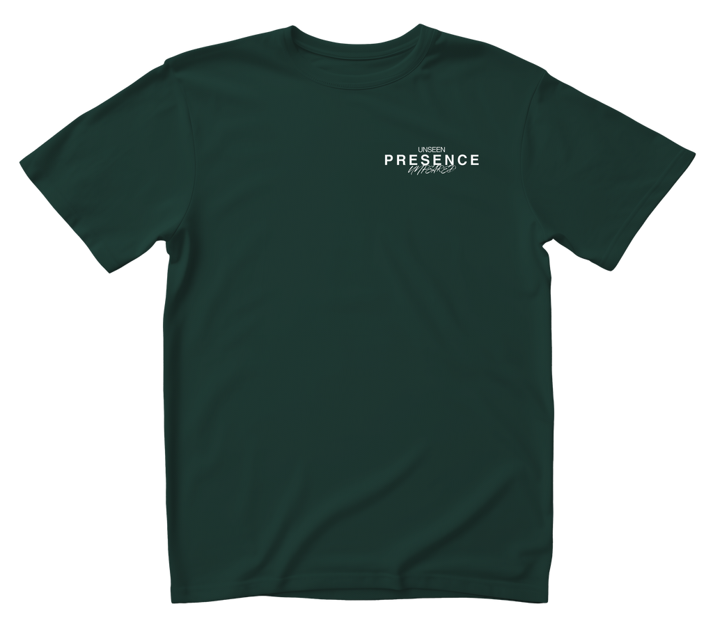 CAMISETA PESADA VERDE "Learn To Hear Silence"