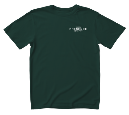 CAMISETA PESADA VERDE "Learn To Hear Silence"