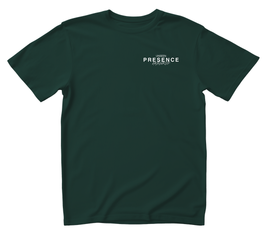 CAMISETA PESADA VERDE "Learn To Hear Silence"