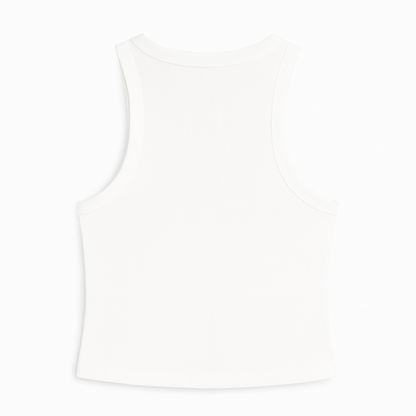 WHITE SNAKE RIBBED BLOUSE