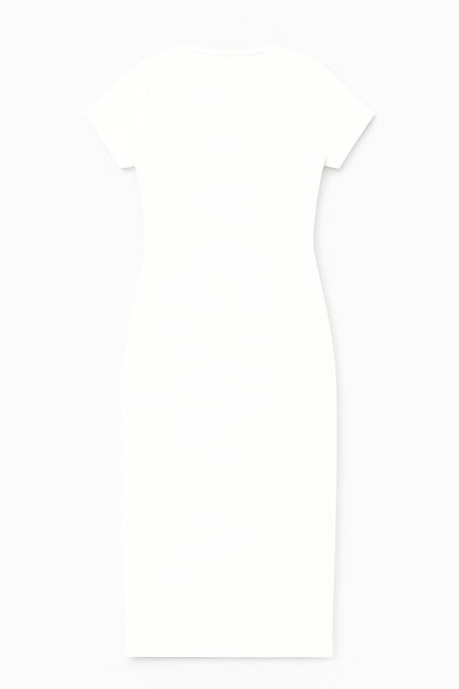 VESTIDO RIB BLANCO FIGURA