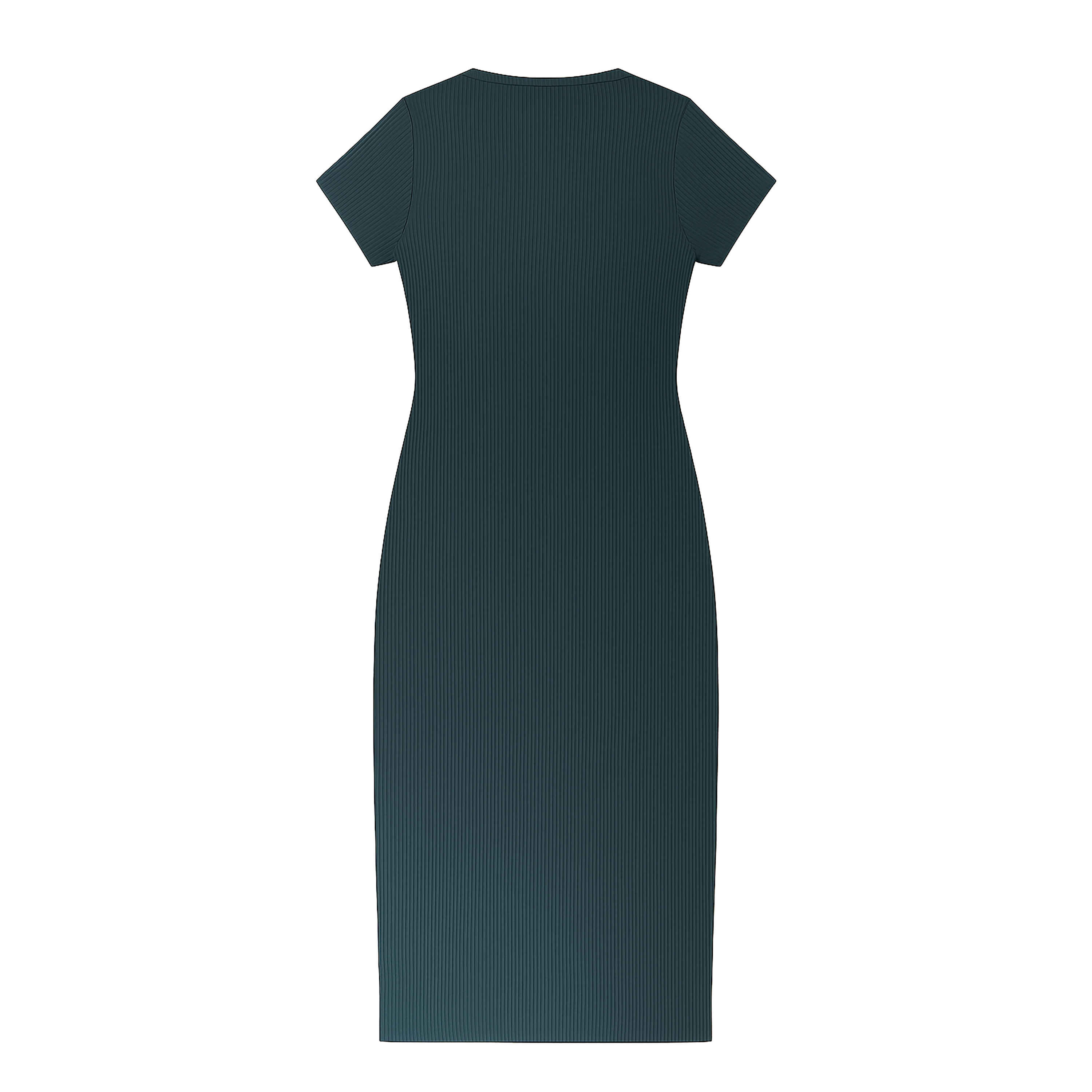 VESTIDO RIB VERDE FIGURA