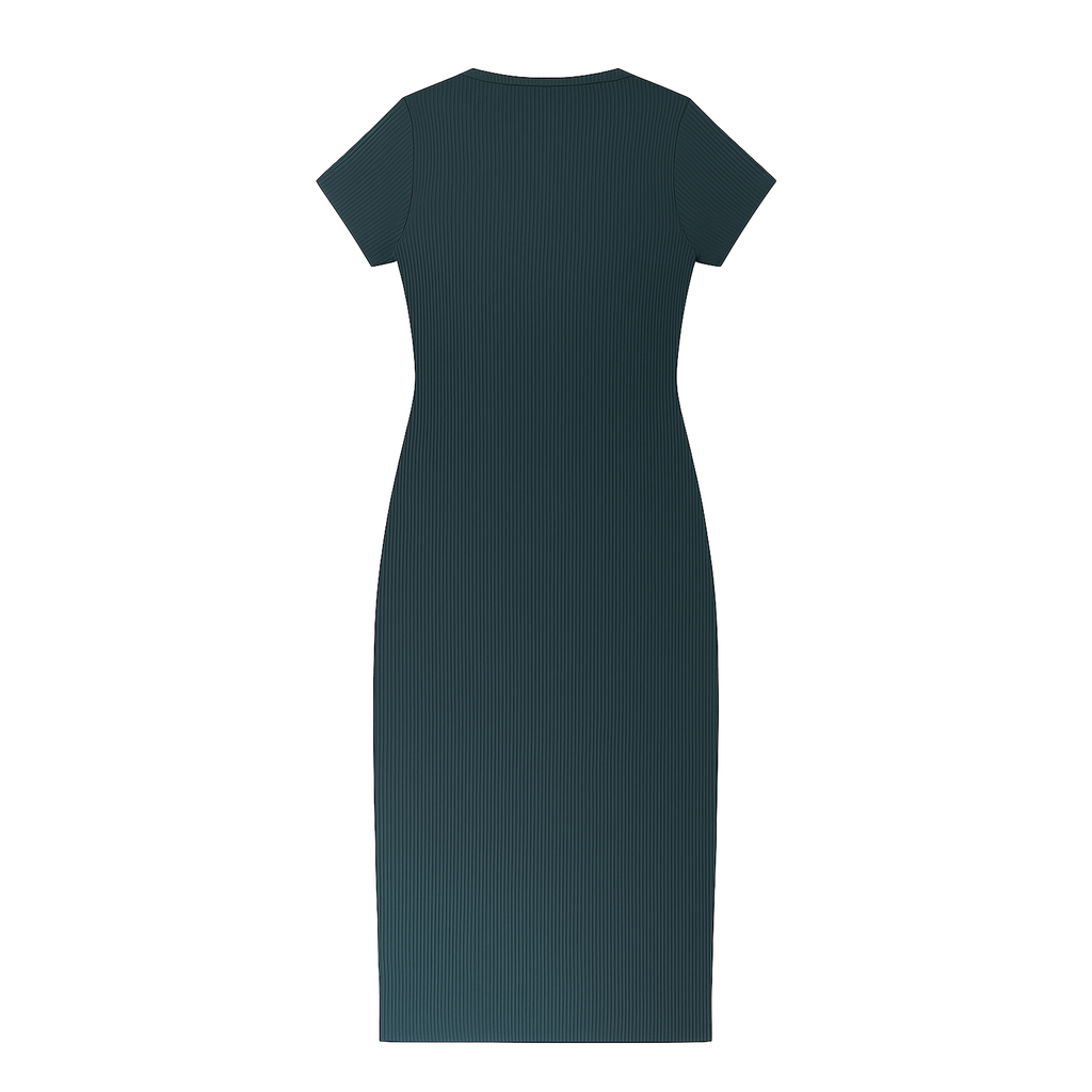VESTIDO RIB VERDE SERPIENTE