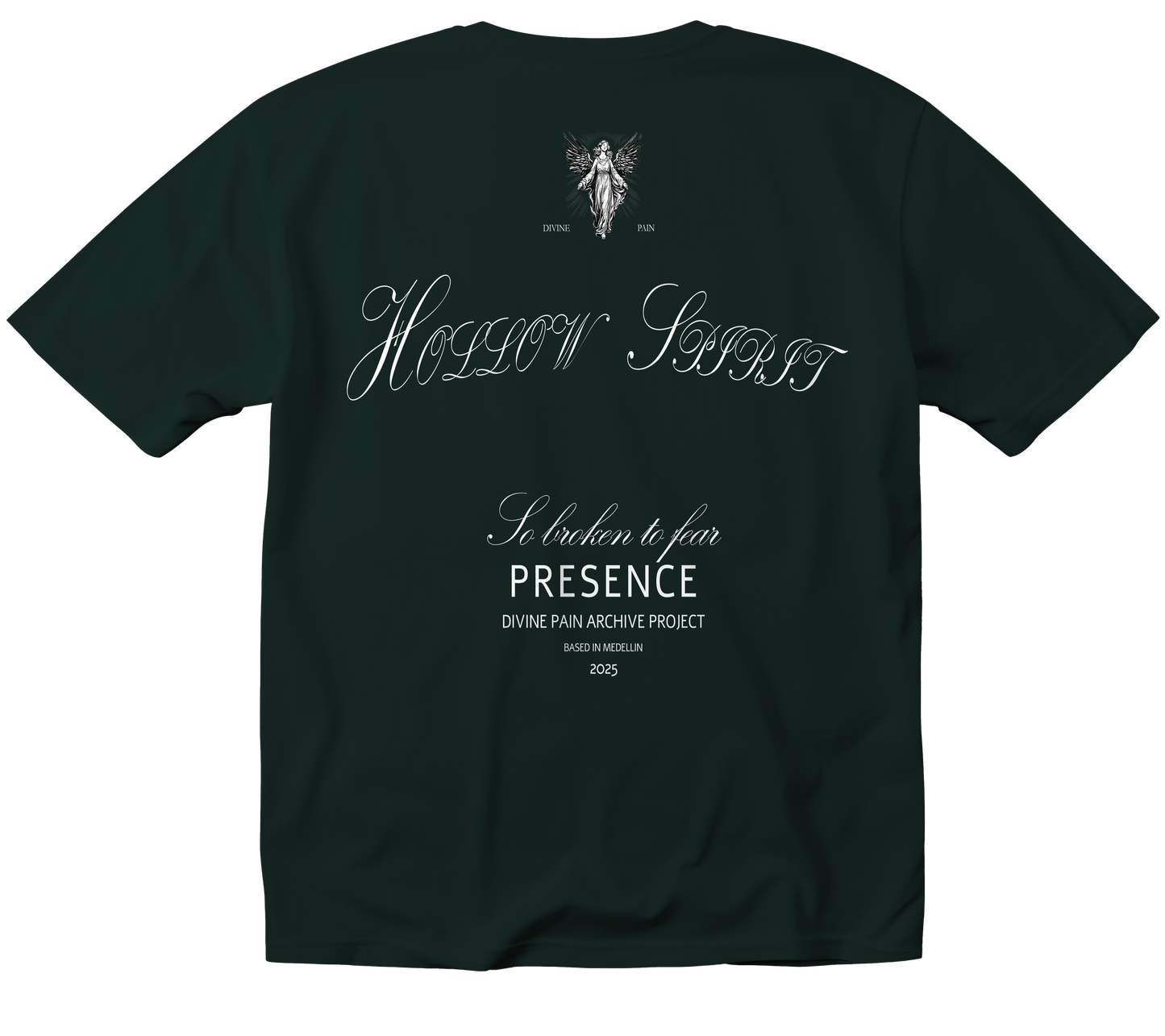 CAMISETA PESADA VERDE "HOLLOW SPIRIT"