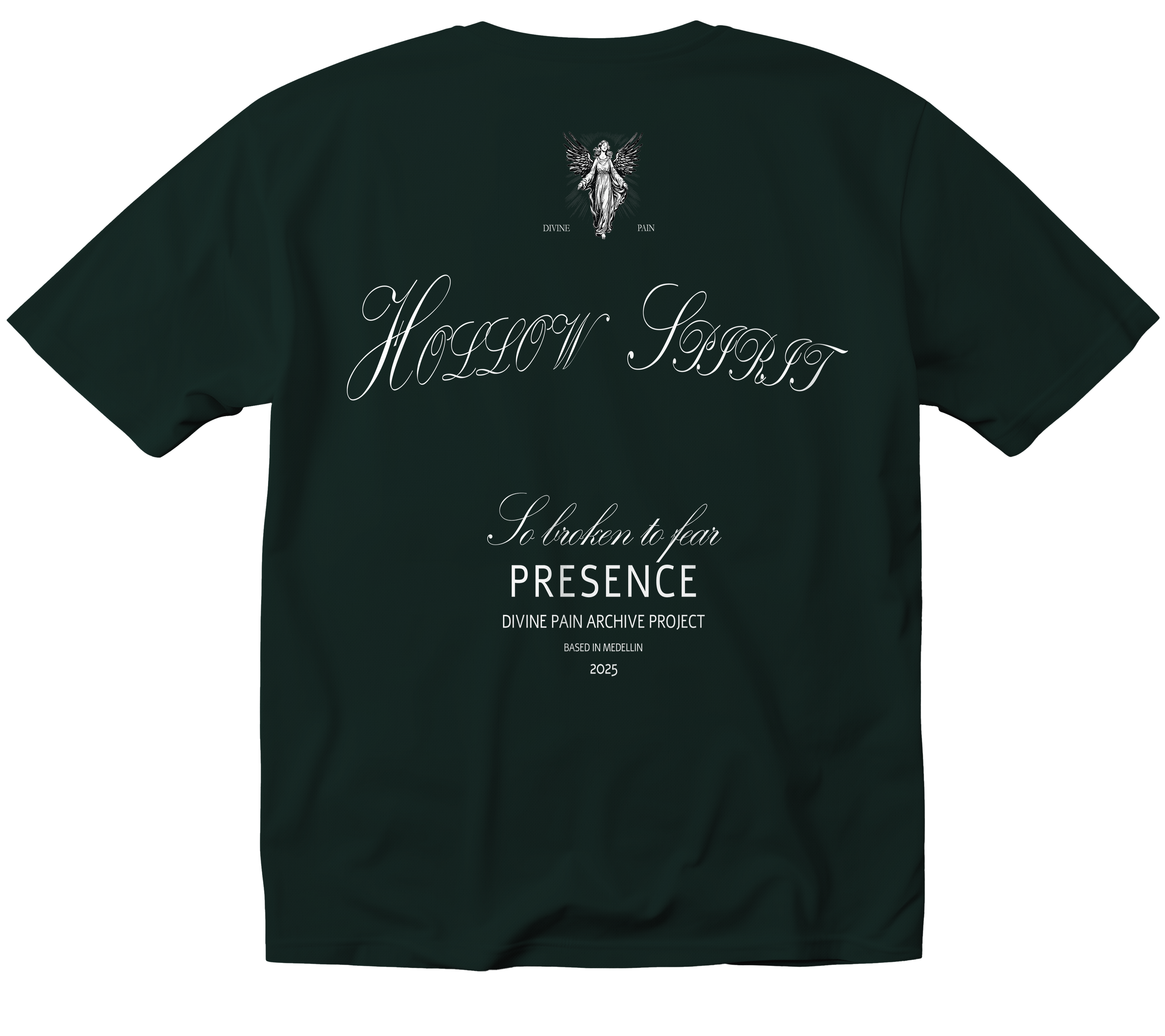 CAMISETA PESADA VERDE "HOLLOW SPIRIT"