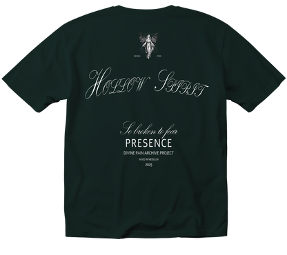 CAMISETA PESADA VERDE "HOLLOW SPIRIT"