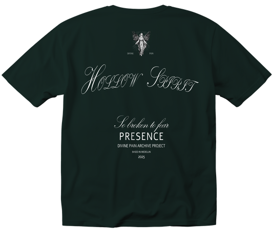 CAMISETA PESADA VERDE "HOLLOW SPIRIT"