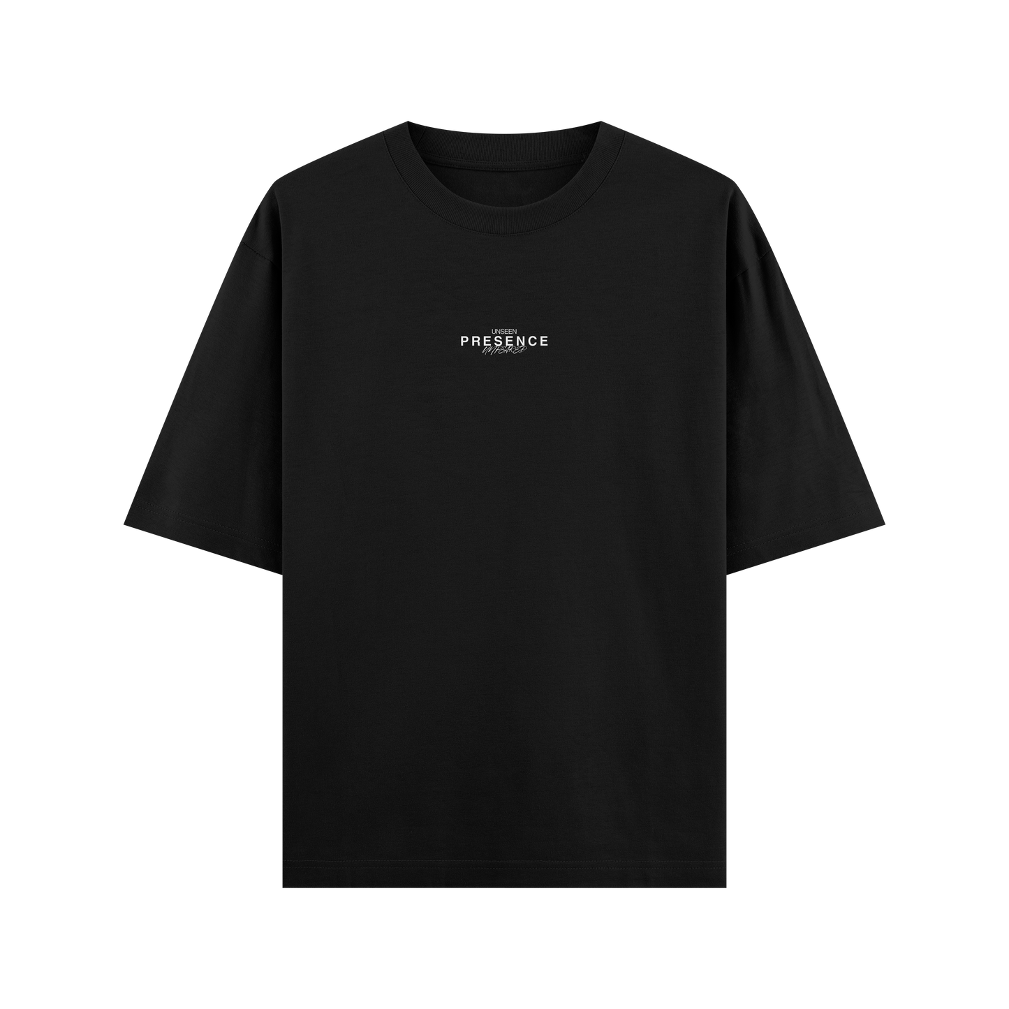 CAMISETA OVERSIZE NEGRO "Too Heavy To Be Broken"