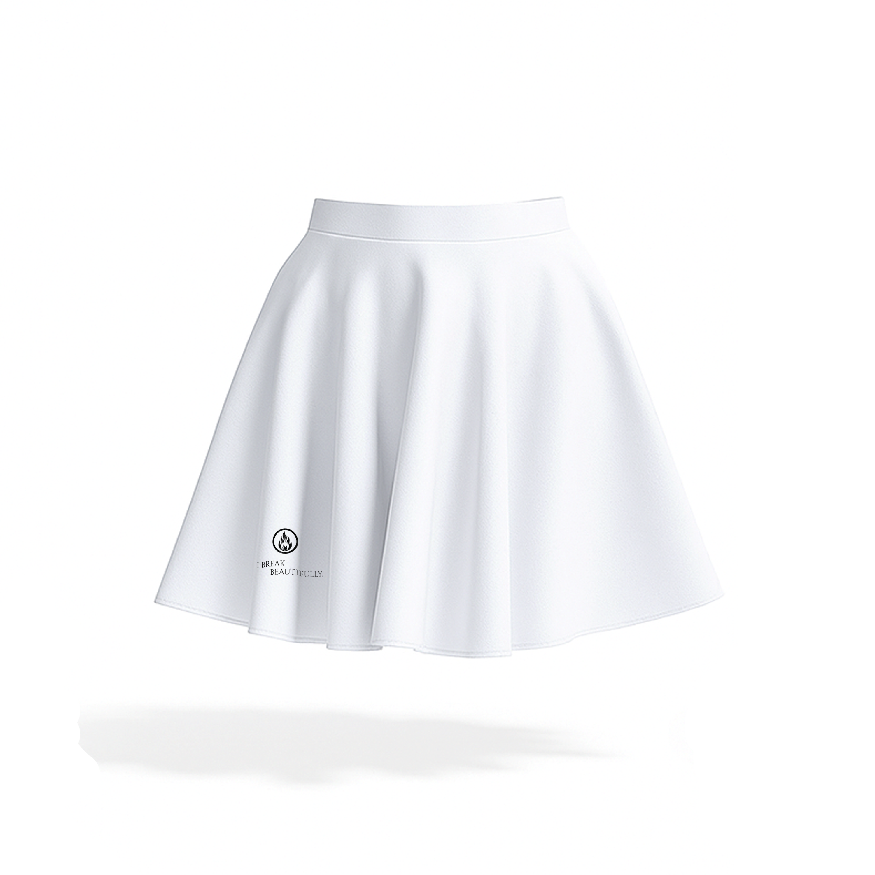 FALDA-SHORT BLANCO "I break beautifully"