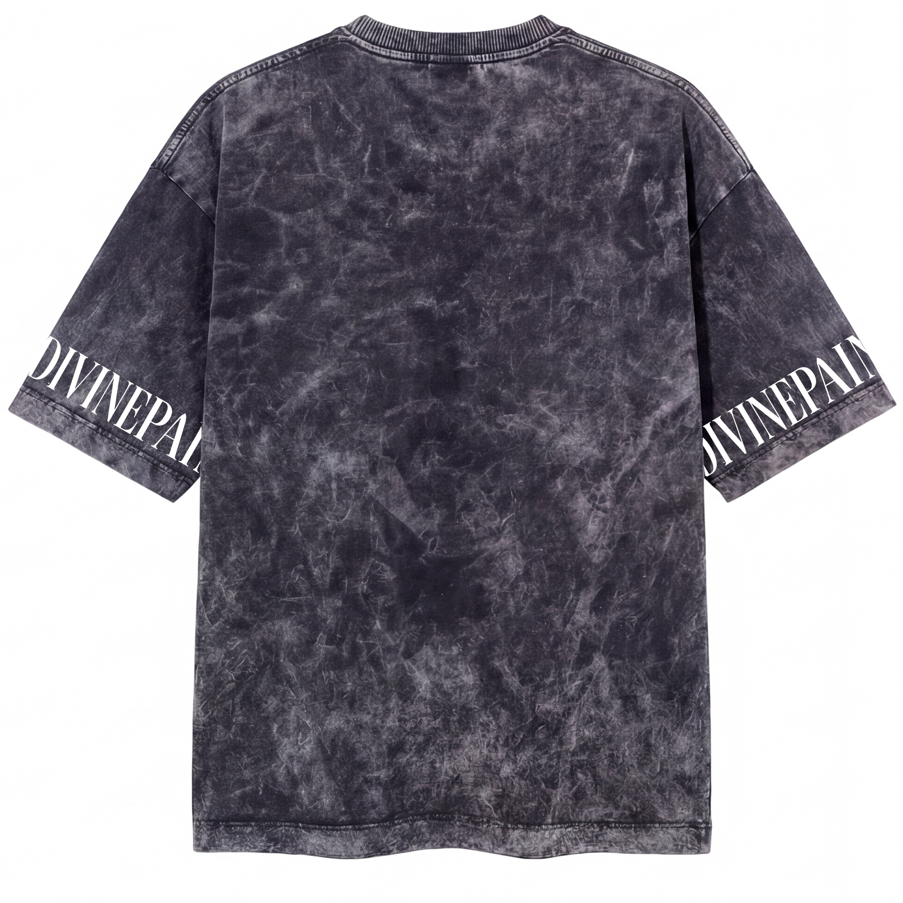 CAMISETA ACIDWASH GRIS "Divine Kiss"