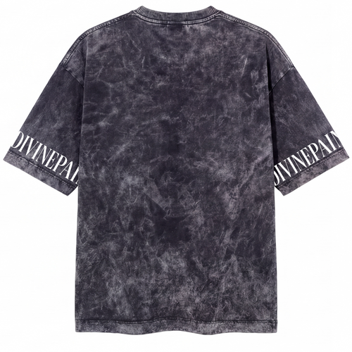 CAMISETA ACIDWASH GRIS "Divine Kiss"