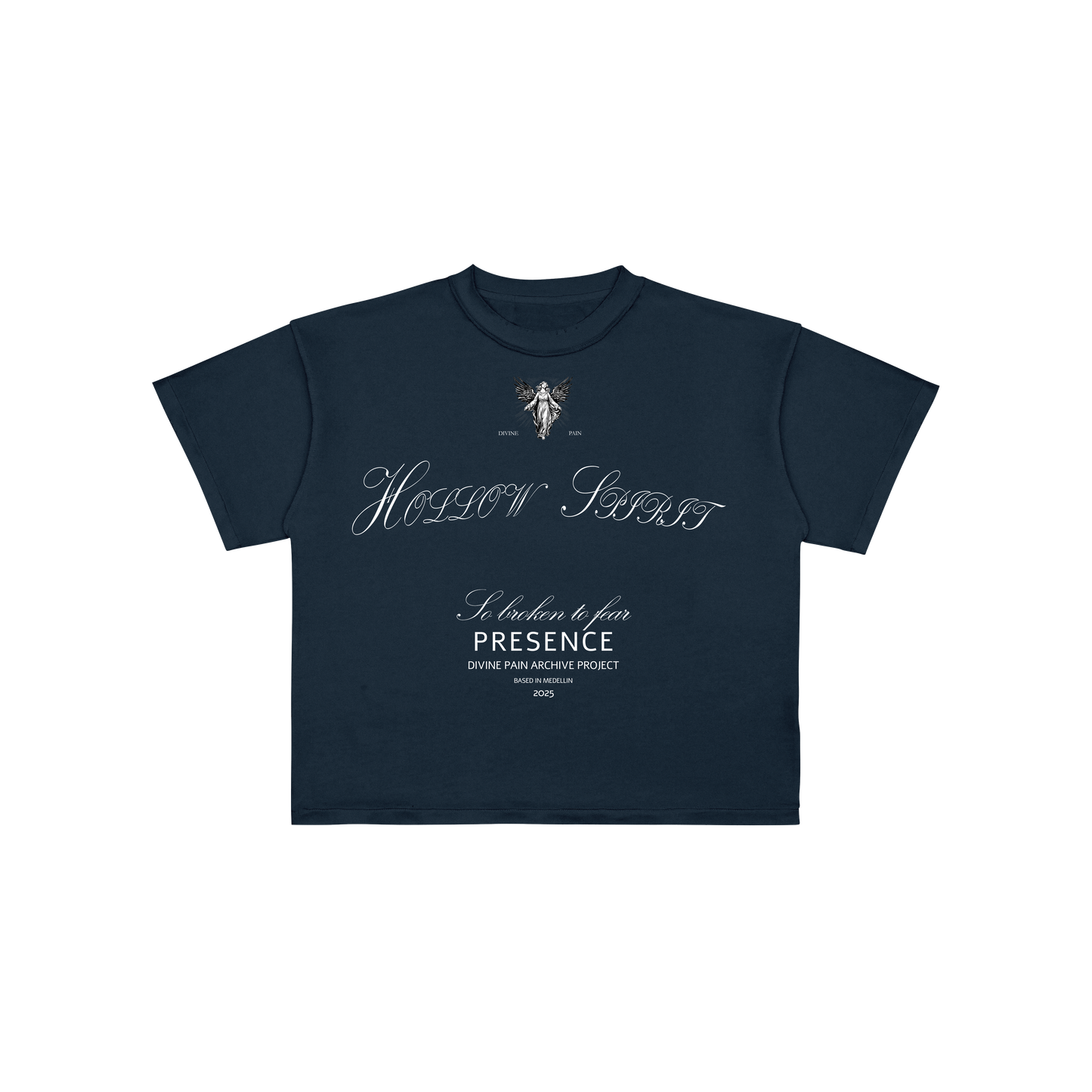 BLUE "HOLLOW SPIRIT" CROP-TOP