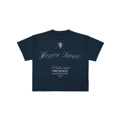 BLUE "HOLLOW SPIRIT" CROP-TOP