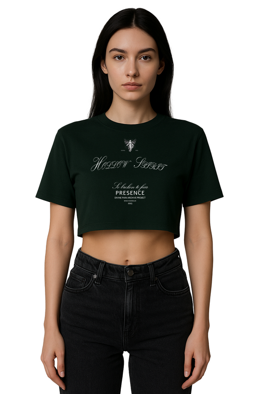 CROP-TOP VERDE "HOLLOW SPIRIT"