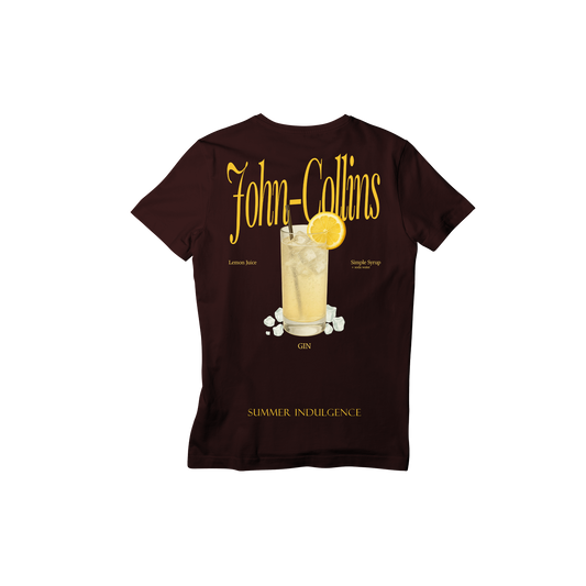 Camiseta Fresca De Lujo Rojo “Collins — Summer Indulgence”