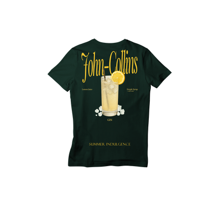Camiseta Fresca De Lujo Verde Oscuro “Collins — Summer Indulgence”