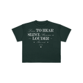 CROP-TOP VERDE "Learn To Hear Silence"