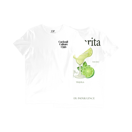 Camiseta Fresca De Lujo Blanco “Margarita — Summer Indulgence”