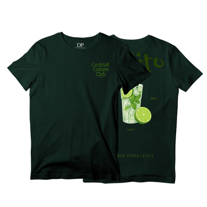 Camiseta Fresca De Lujo Verde Oscuro “Mojito — Summer Indulgence”