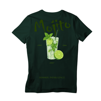 Camiseta Fresca De Lujo Verde Oscuro “Mojito — Summer Indulgence”