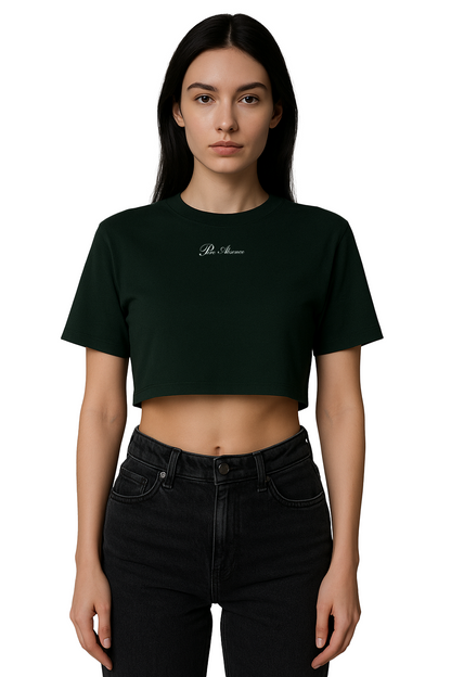CROP-TOP VERDE "Pure Absence"