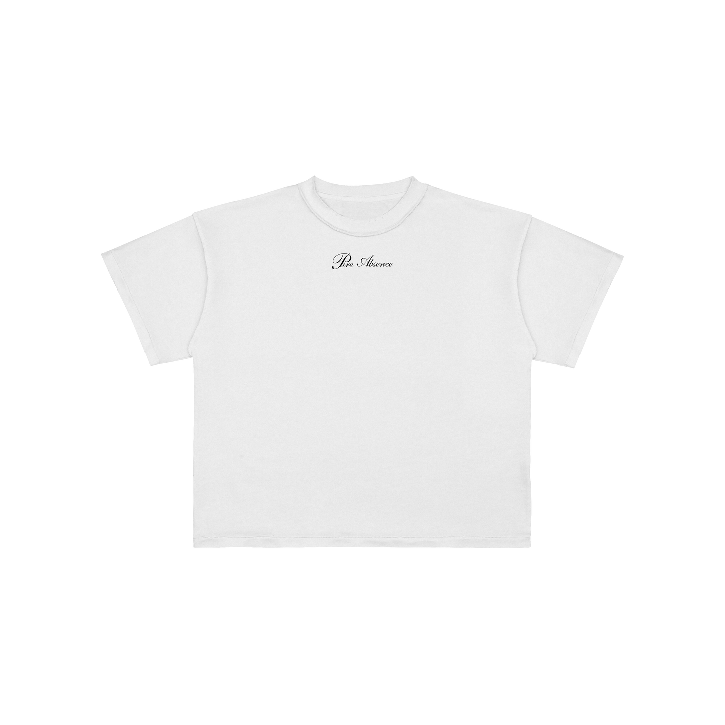 WHITE CROP-TOP "PURE ABSCENCE"
