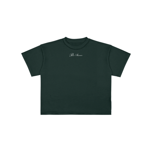 CROP-TOP VERDE "Pure Absence"